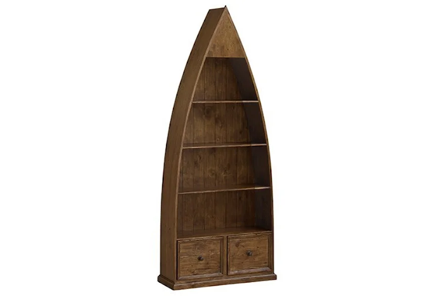 Tuscan Retreat Boat Bookcase by Hillsdale at Esprit Decor Home Furnishings